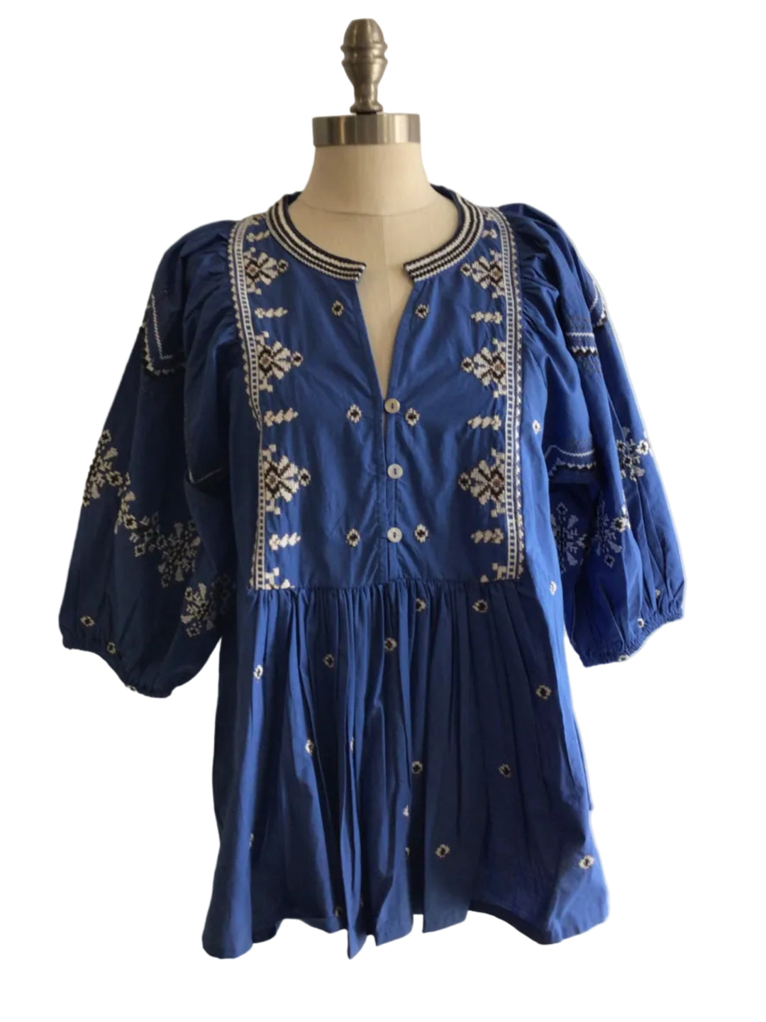 Morocco Blouse- Royal Blue