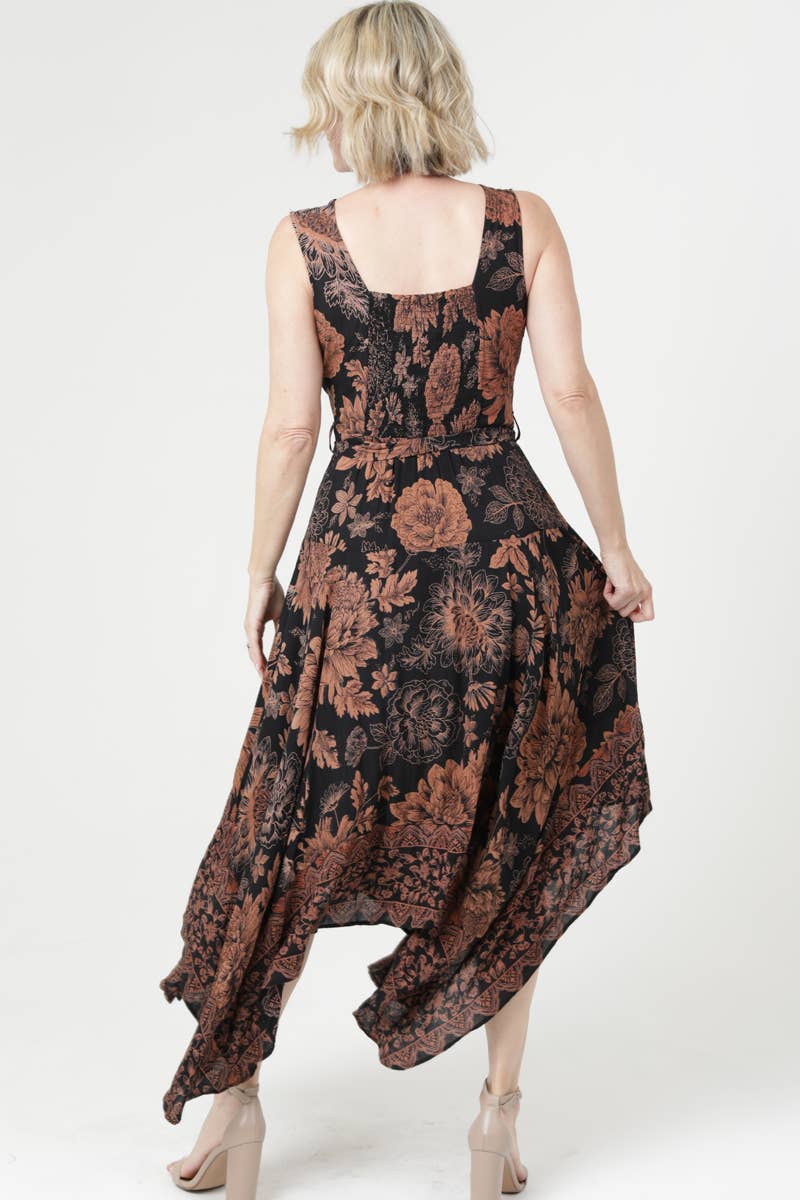 Belladonna Sleeveless Hankerchief Dress