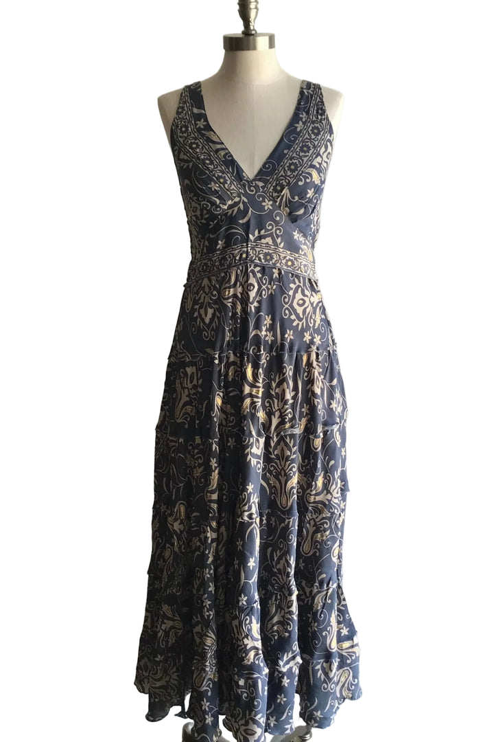 Carmen Dress- Platinum Print