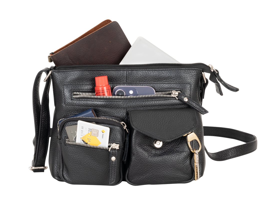 Mila Crossbody Bag: Black