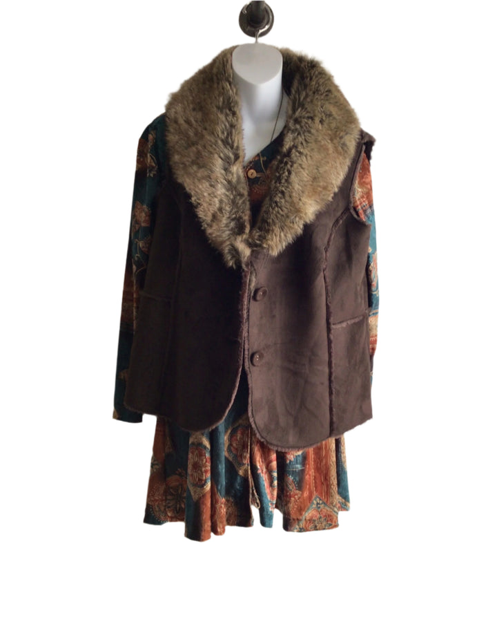 Brown Fur Vest