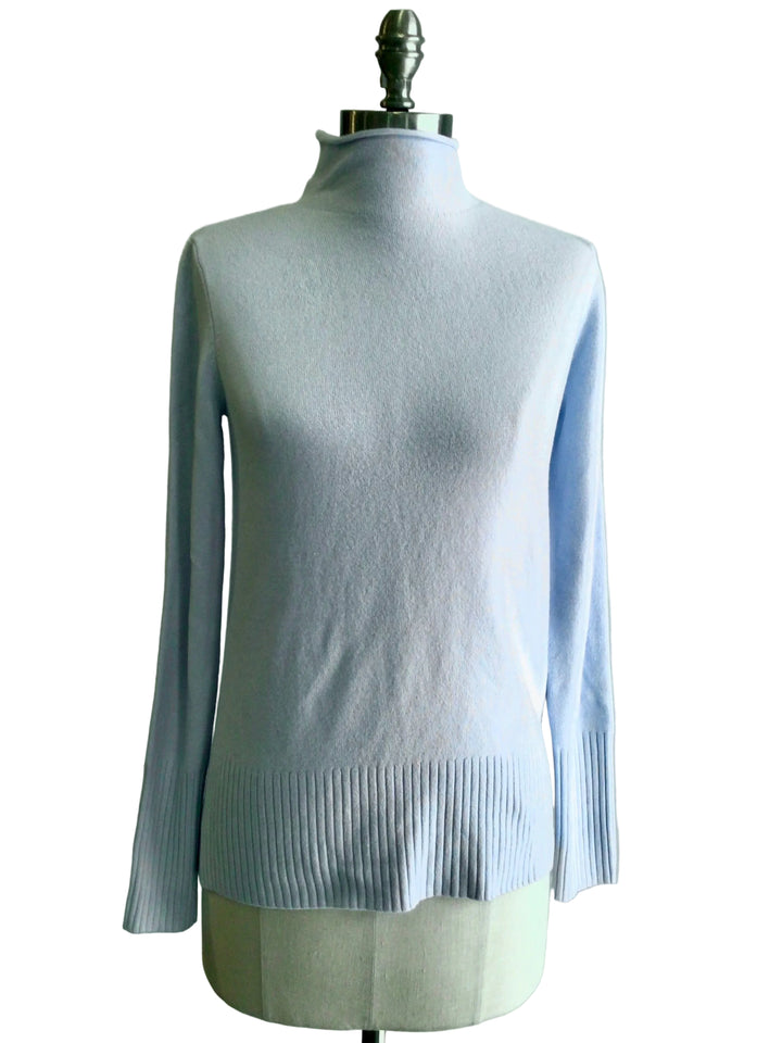 Powder Blue Mock Neck - Medium