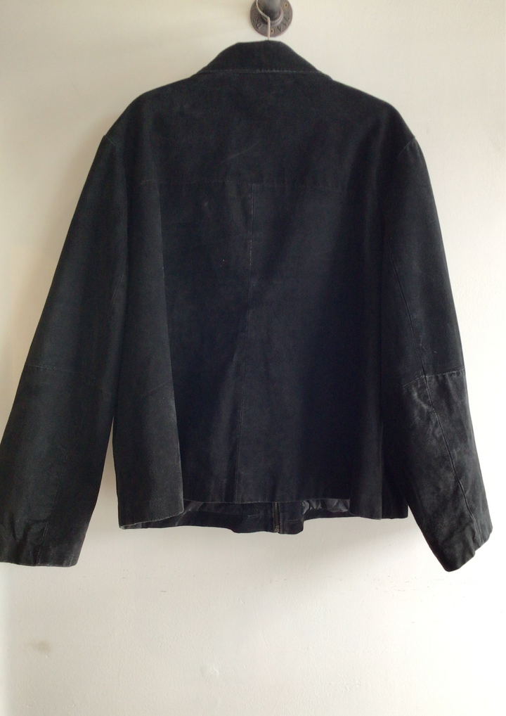 Vintage Black Suede Jacket