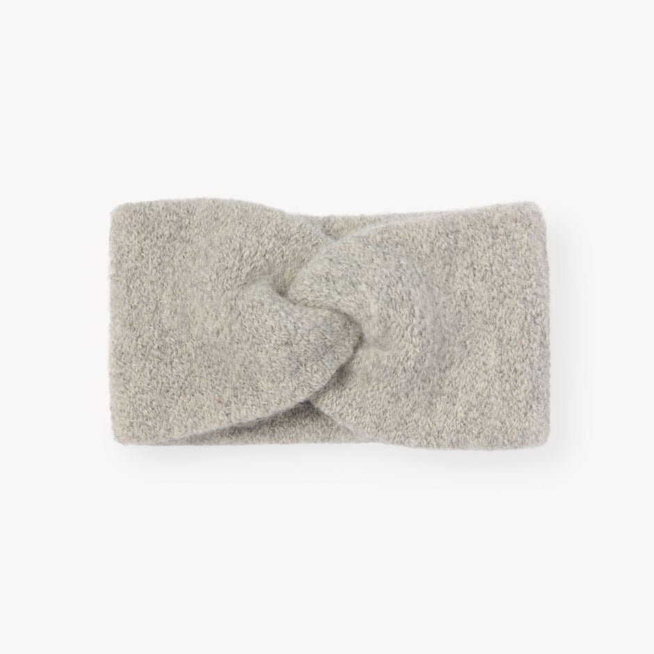 Alpaca Twist Headband-Grey