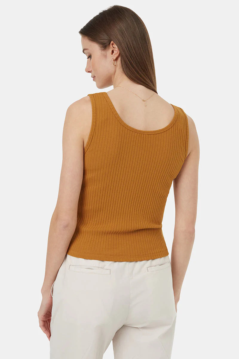 Ribbed Tank- Golden Brown