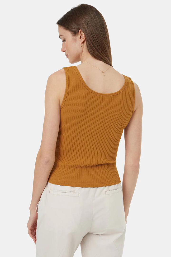 Ribbed Tank- Golden Brown