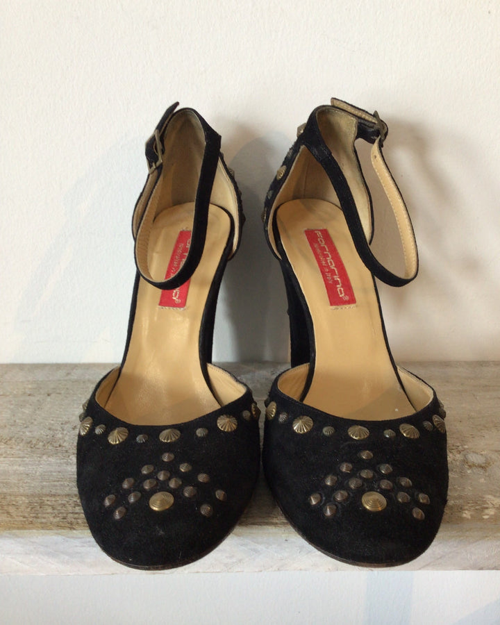 Studded Velvet Heel - Size 8.5