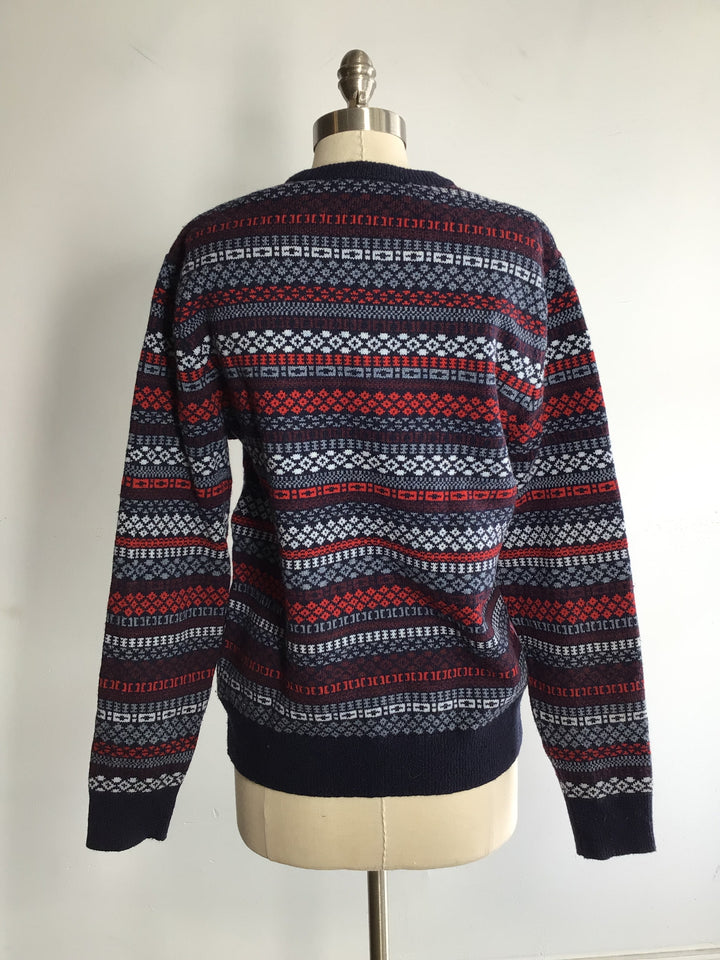 Fair Isle Wool Sweater- Medium