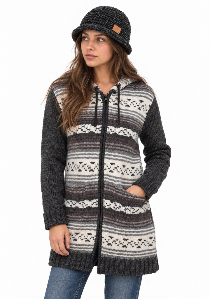 Knit Coatigan with Pockets