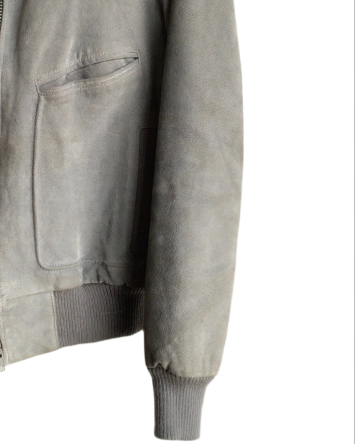 Vintage Grey Suede Jacket