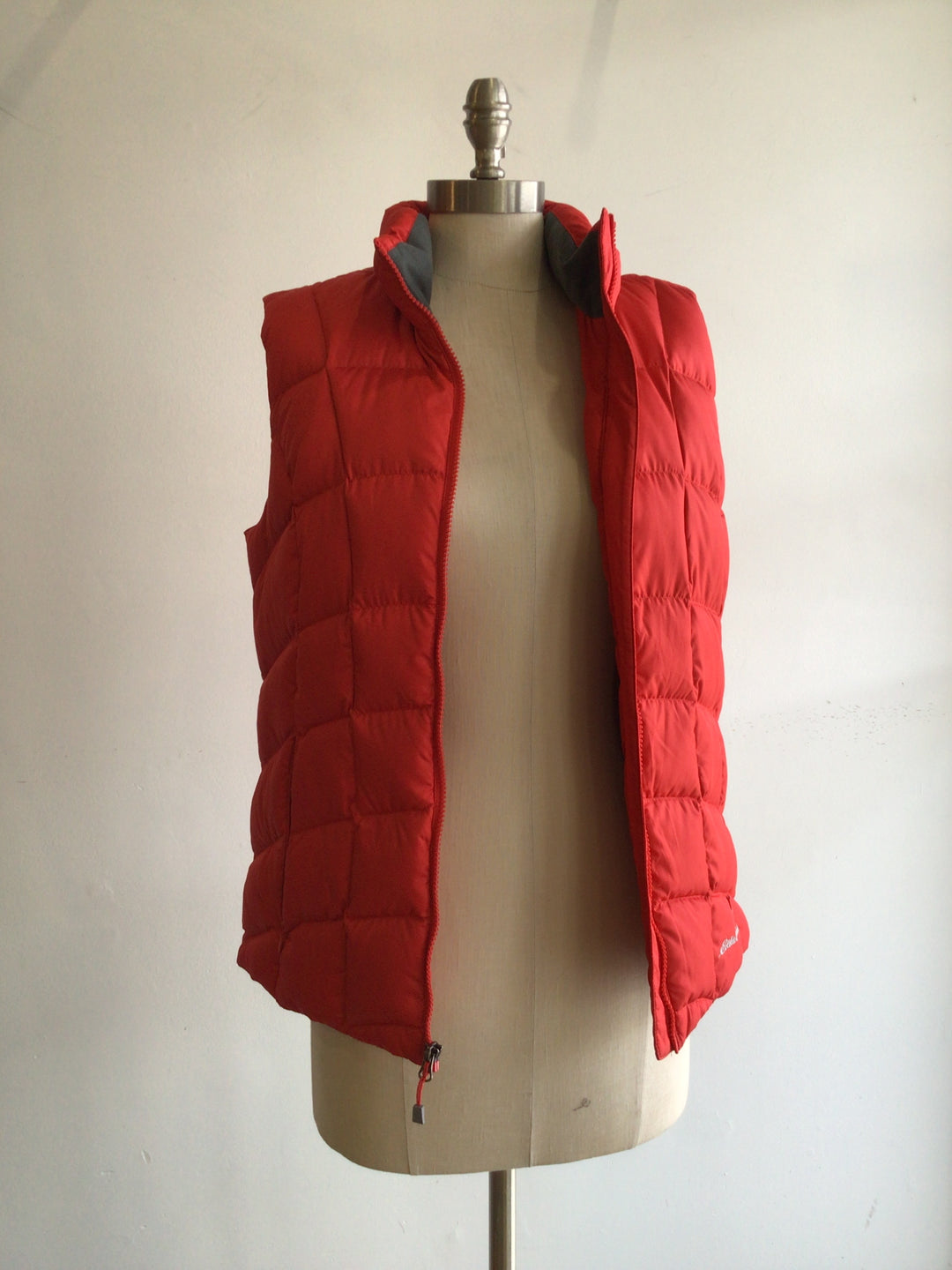 Red Puffer Vest - Medium