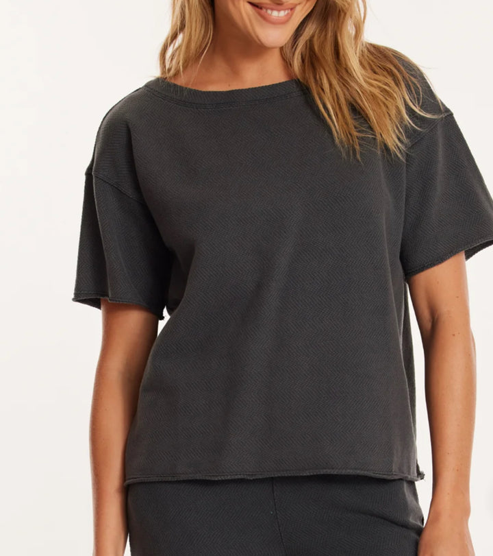 Boxy Boatneck Top