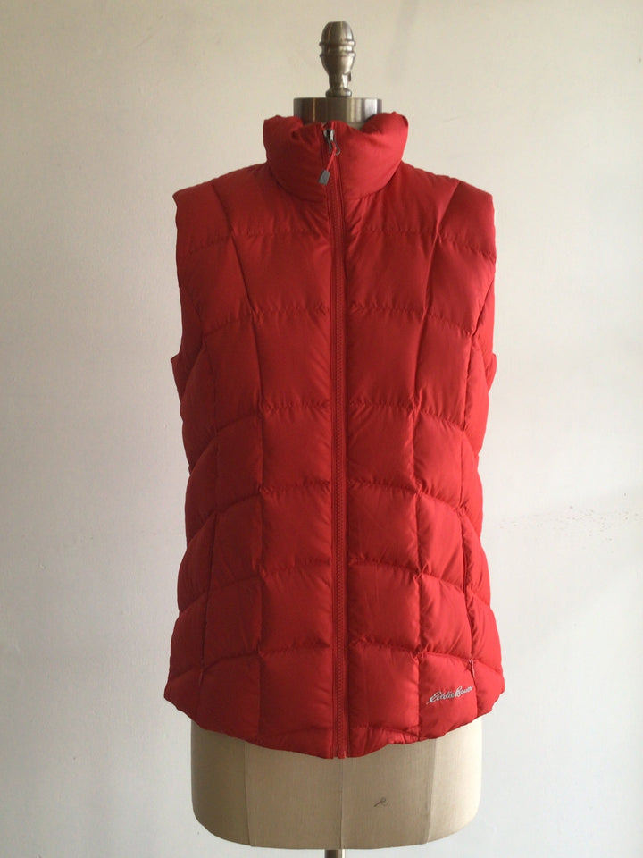 Red Puffer Vest - Medium