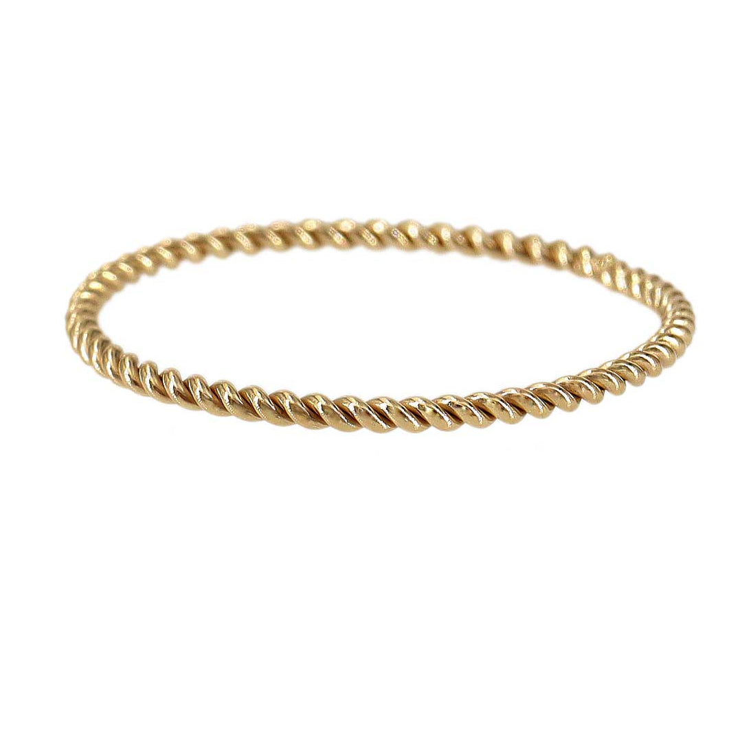 Gold Twist Stacking Ring