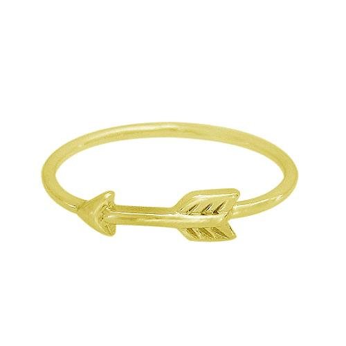 Golden Arrow Stacking Ring