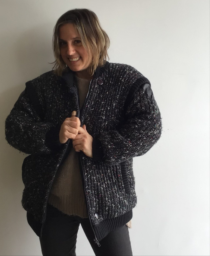 Vintage Confetti Knit Jacket