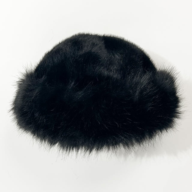 Faux Fur Hat - Black