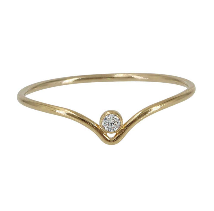 Sparkle Chevron Stacking Ring