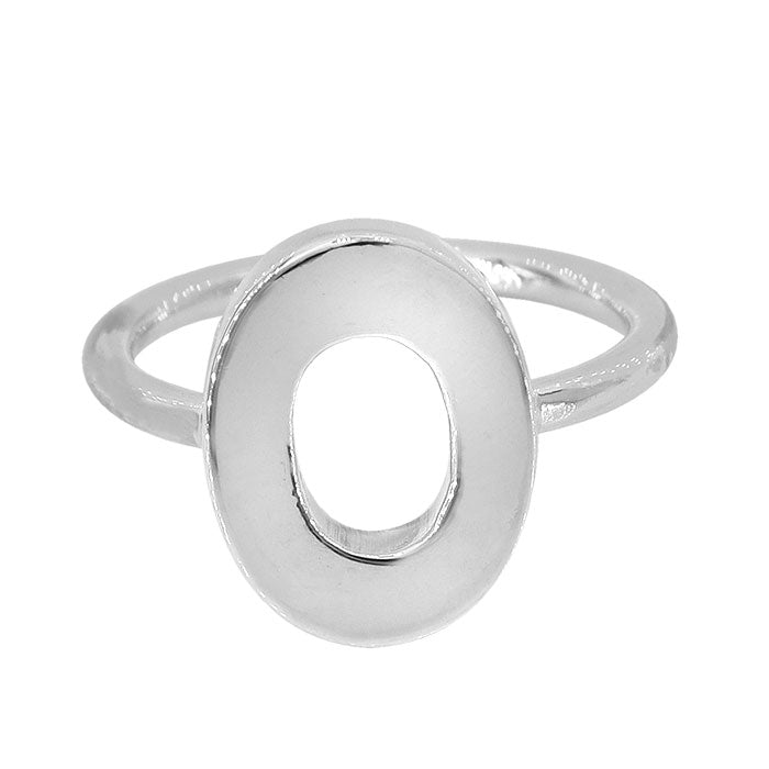 Silver Oval Ring
