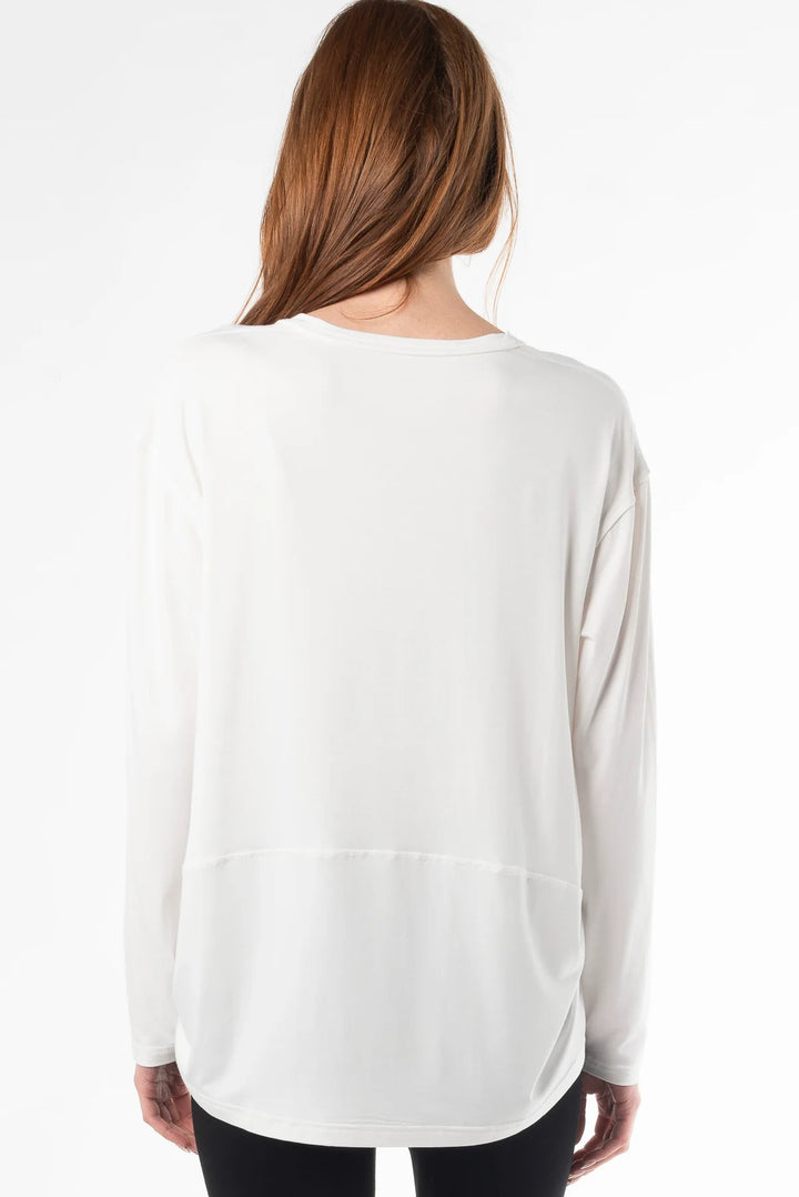 Mila Long Sleeve V-Neck - Vanilla