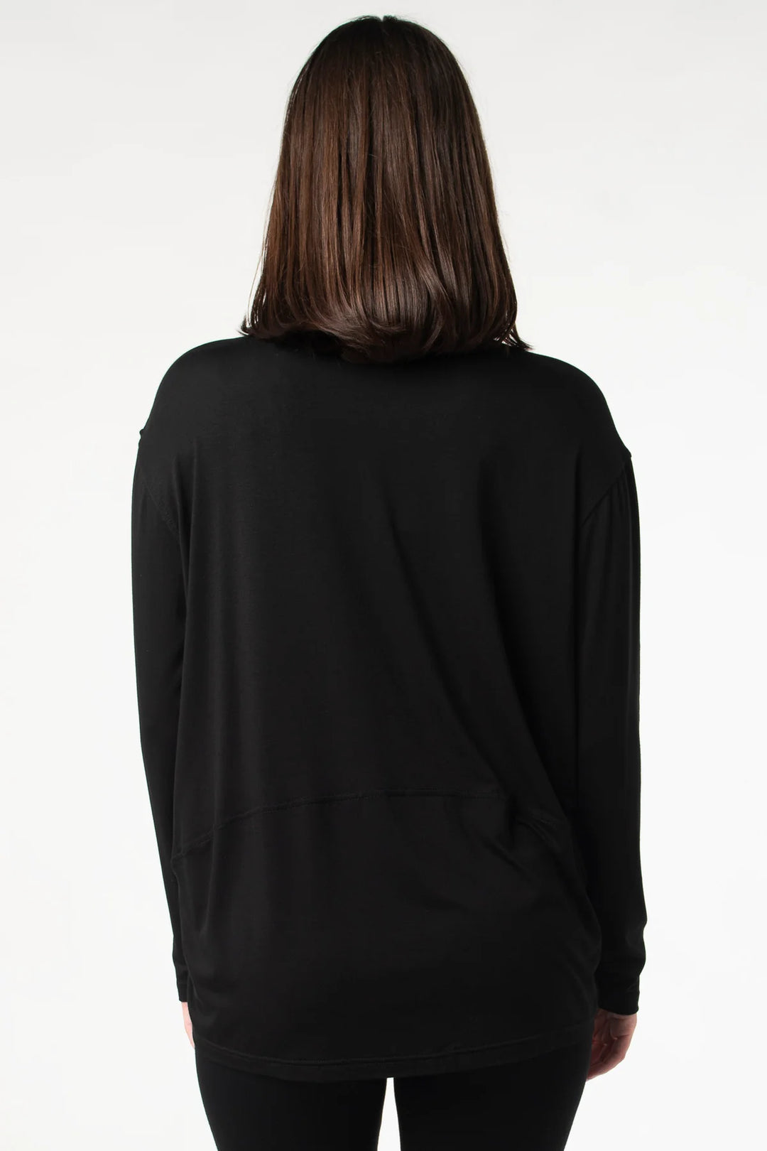 Mila Long Sleeve V-Neck - Black