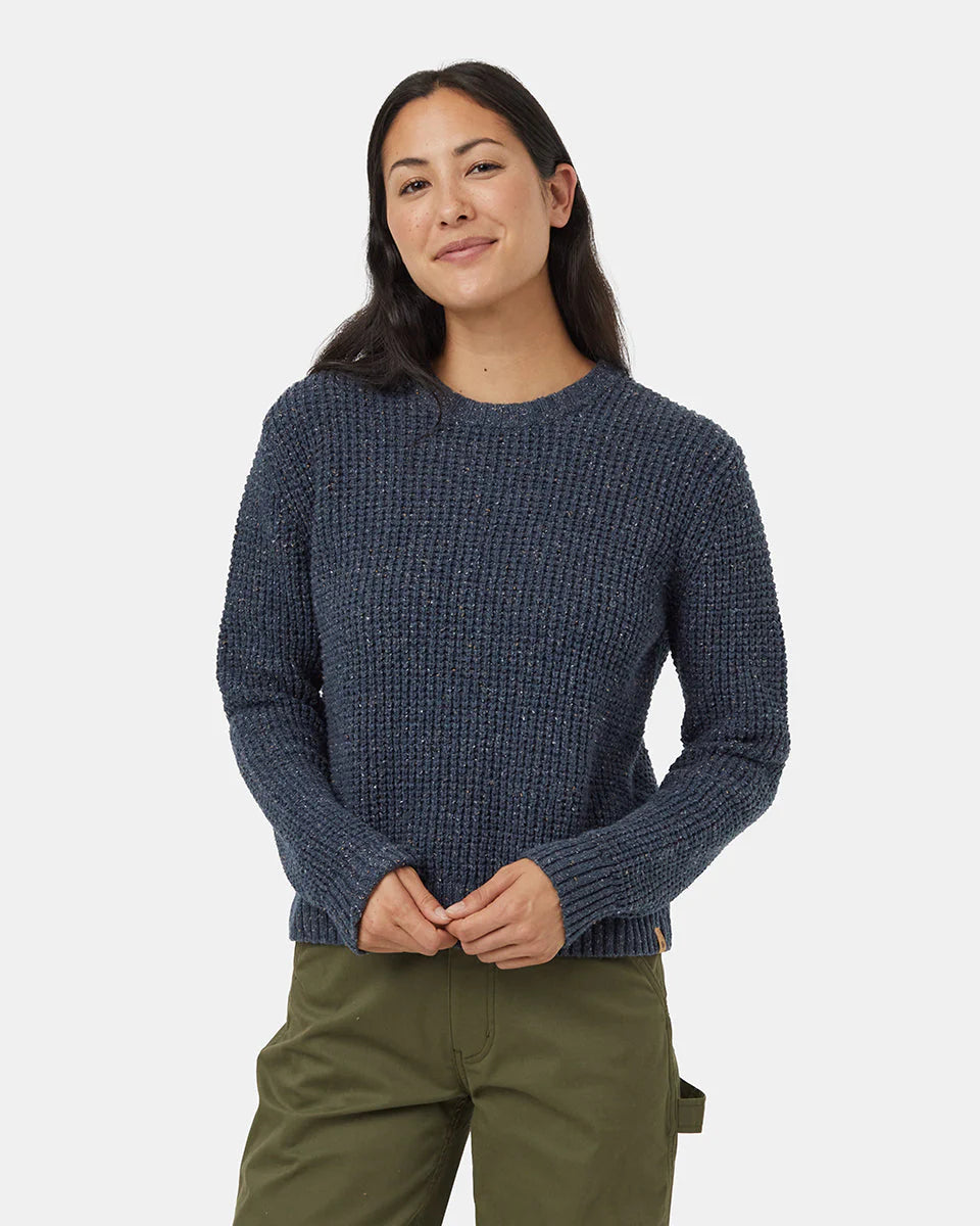 Highline Nep Crew Sweater - Dark Blue Mirage Heather