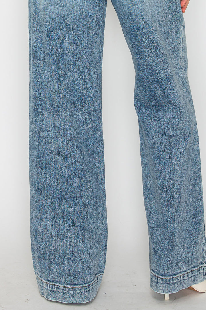 Adjustable Waist Baggy Jeans