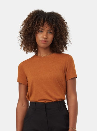 Crew Tee- Toffee Heather