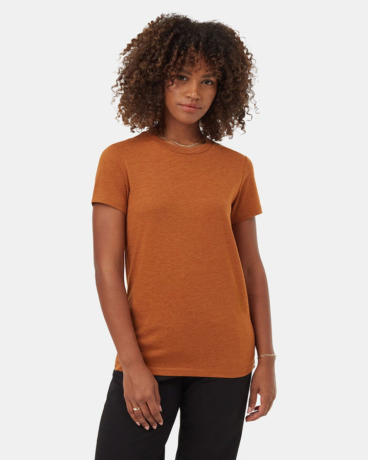 Crew Tee- Toffee Heather