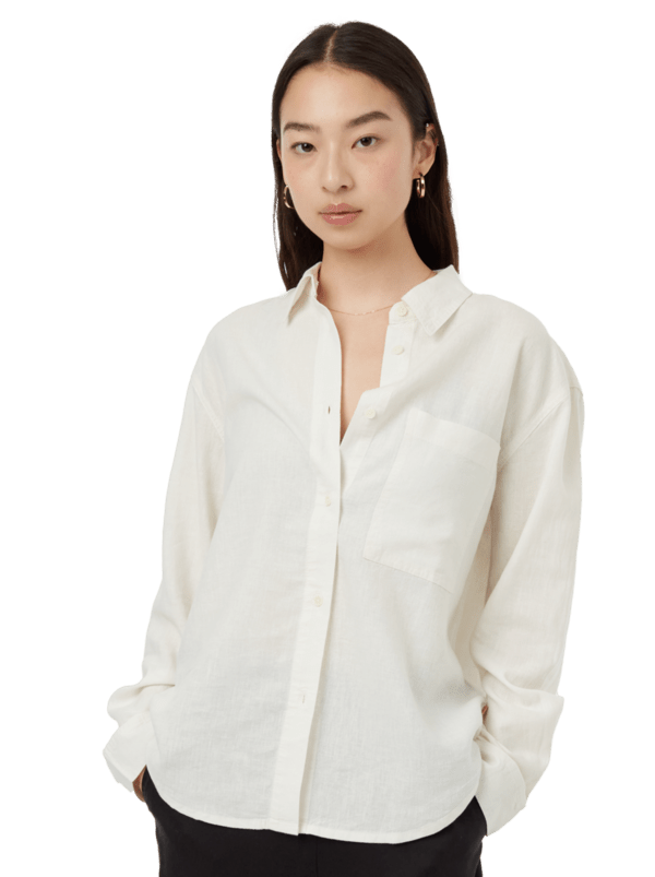 Hemp Button Front Shirt- Undyed