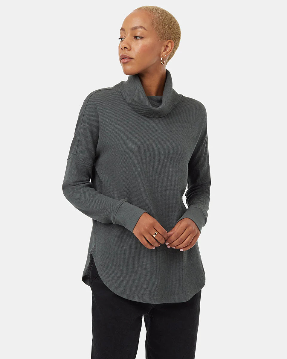 TreeWaffle Turtleneck - Urban Green