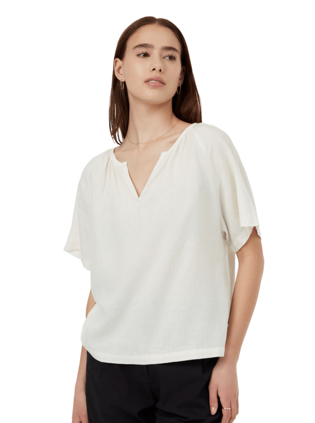 Hemp Popover Blouse- Undyed