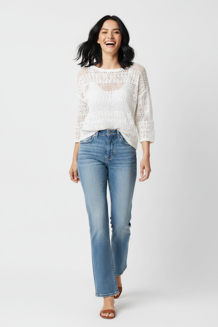 Emilia Crochet Shimmer Tunic