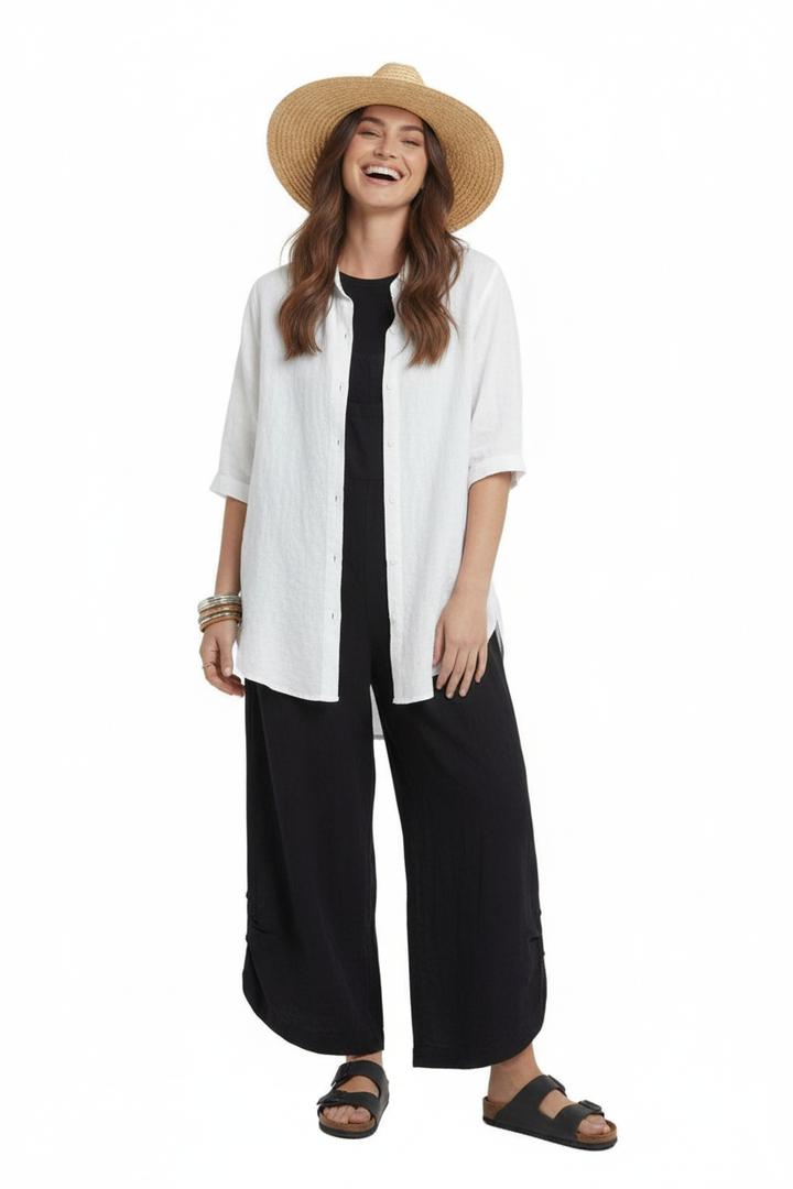 Tatania Cotton Overalls - Black