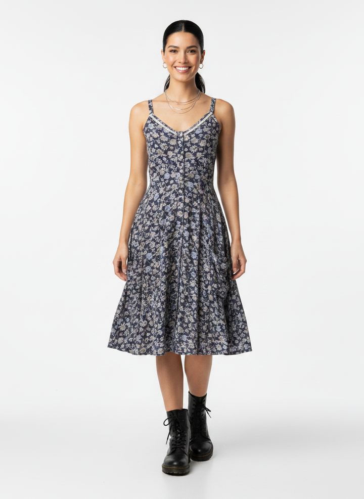 Malibu Dress- Vintage Floral