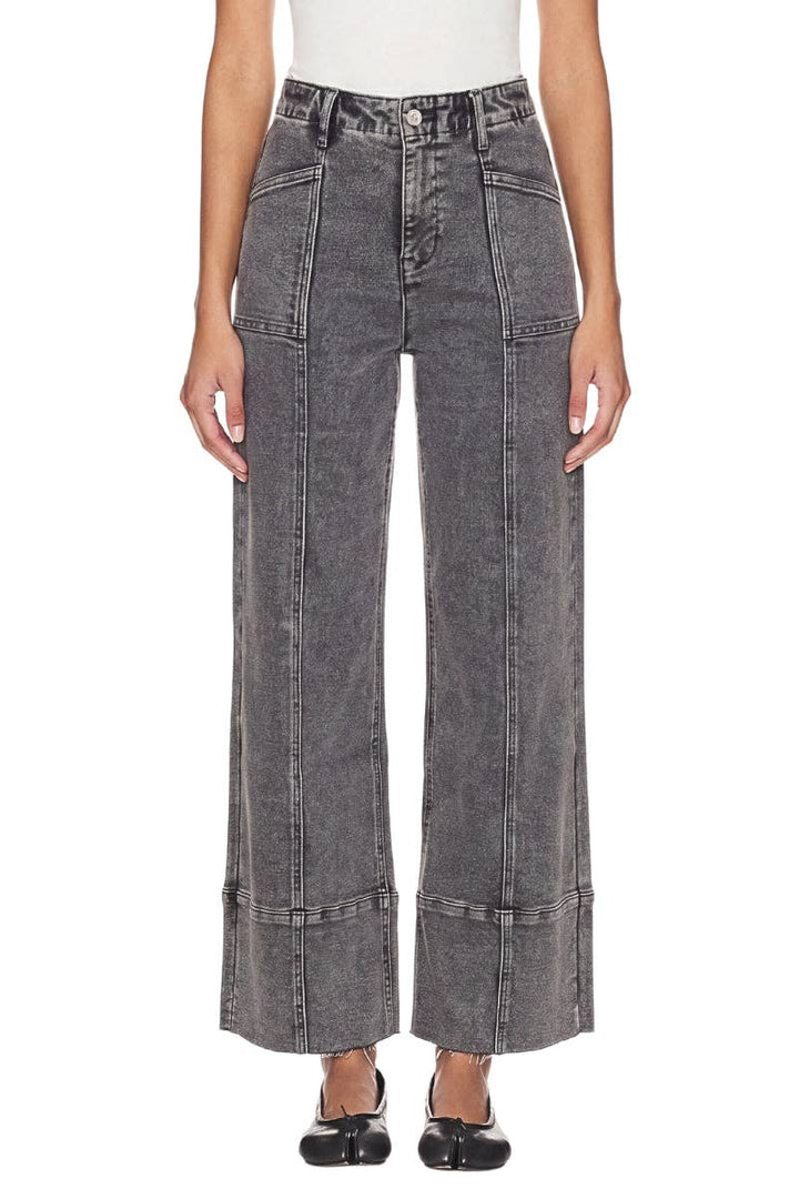 High Waisted Flares- Ash Grey