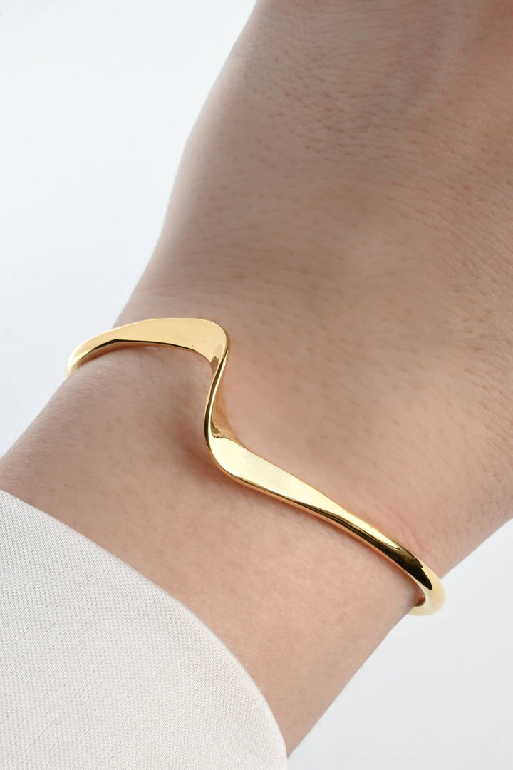 Sculptural Twist Cuff