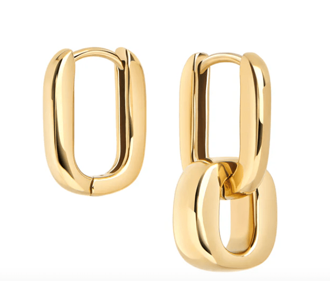 Agatha Two Tone Hoop - The Daisy Chain