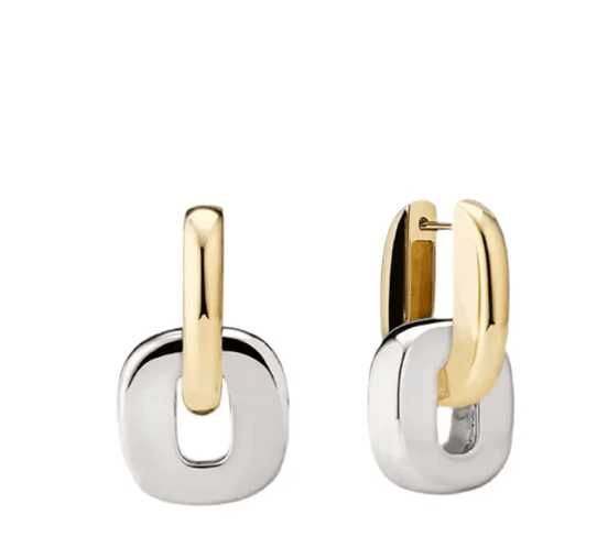 Agatha Two Tone Hoop - The Daisy Chain