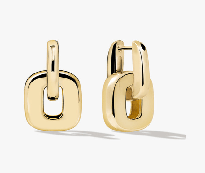 Agatha Two Tone Hoop - The Daisy Chain