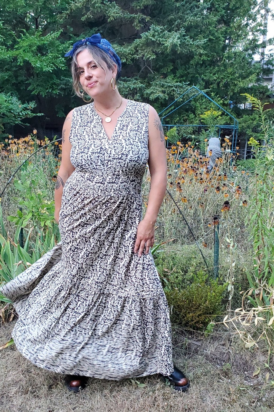 Amy Dress - Taupe Floral - The Daisy Chain