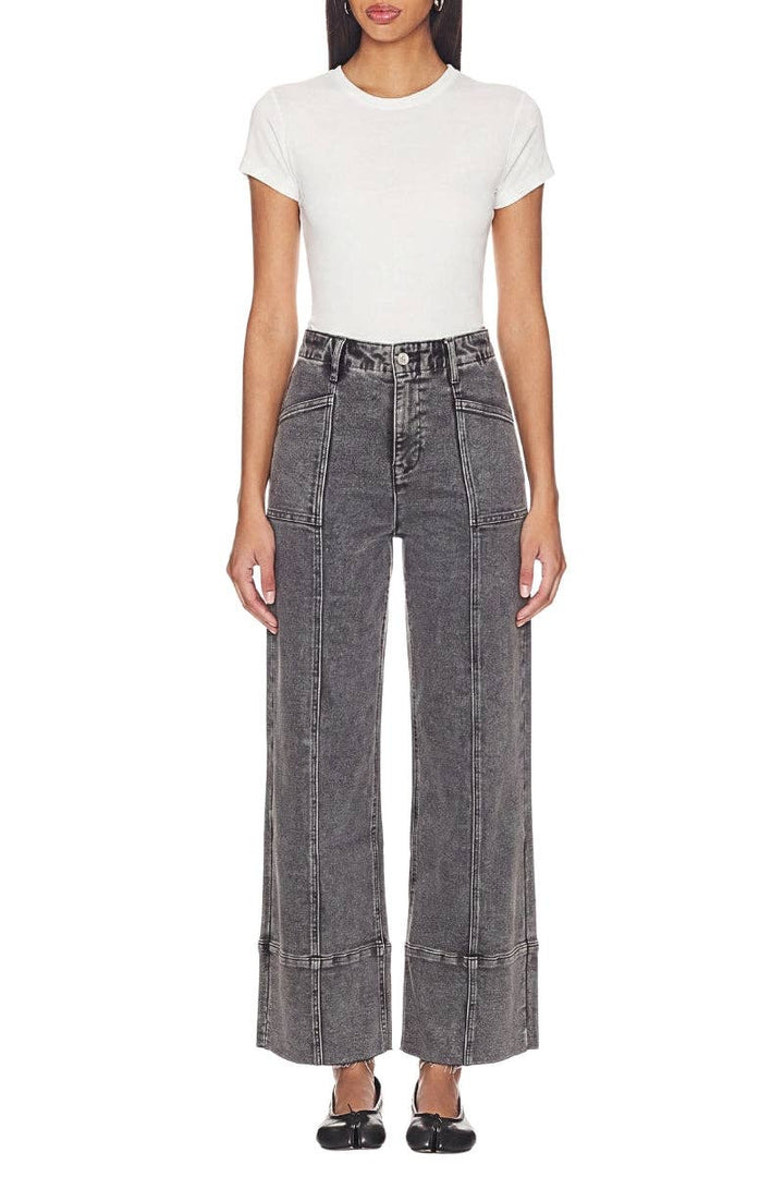 High Waisted Flares- Ash Grey