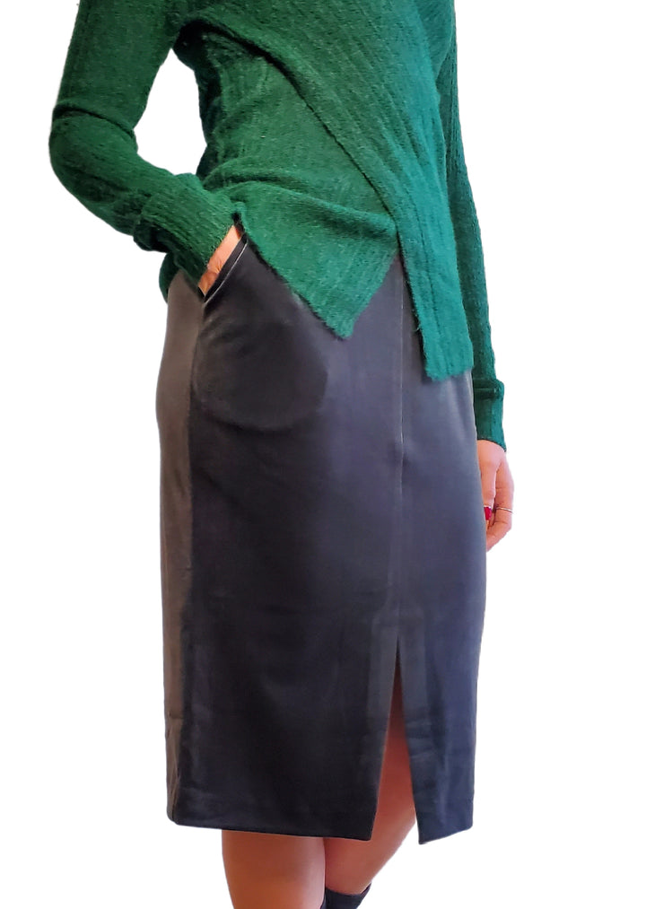 Cross Sweater- Emerald