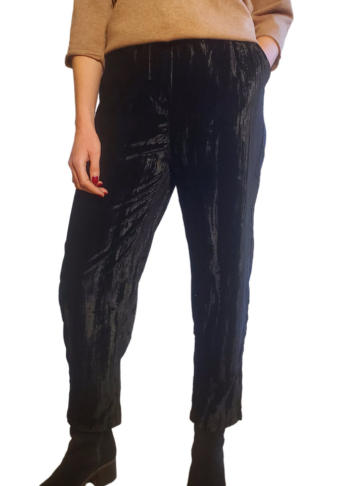 Velvet Tapered Pants