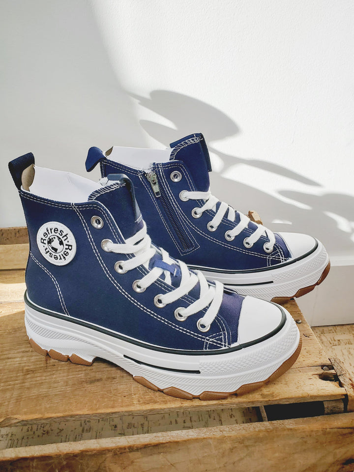 Refresh High Tops- Navy