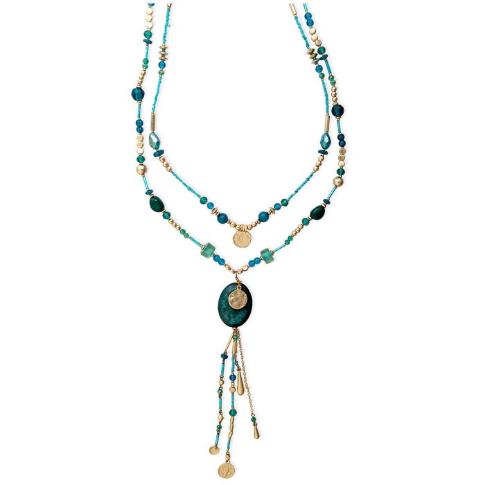 Bluestone Shine Strand Necklace - The Daisy Chain
