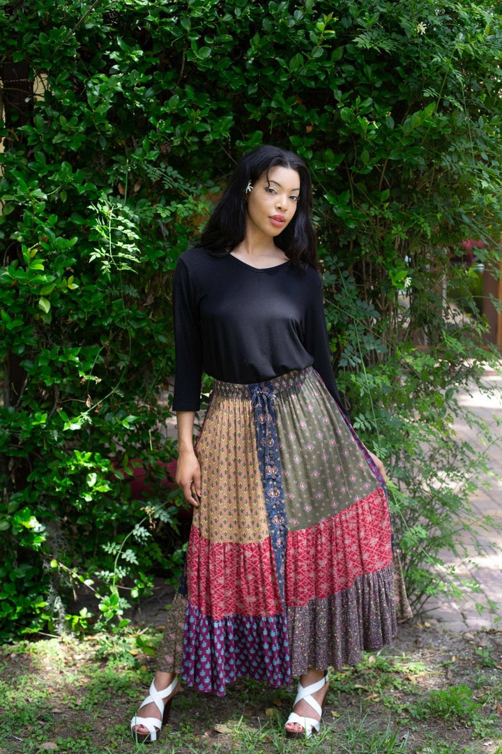 Boho Button Down Skirt - The Daisy Chain