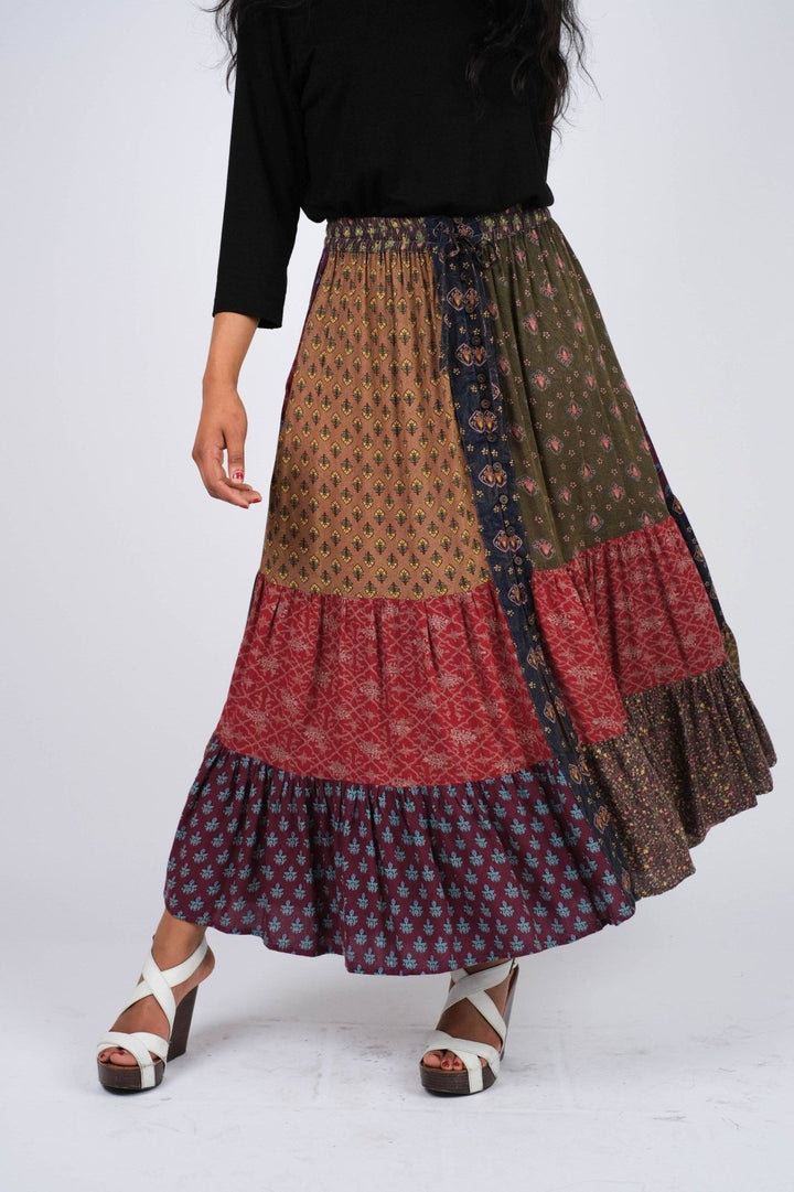Boho Button Down Skirt - The Daisy Chain
