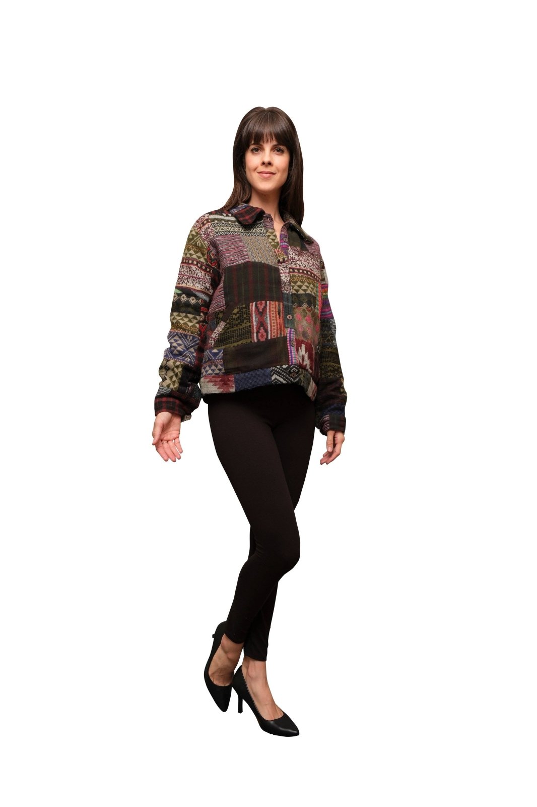 Boho Fleeced Patchwork Jacket - The Daisy Chain