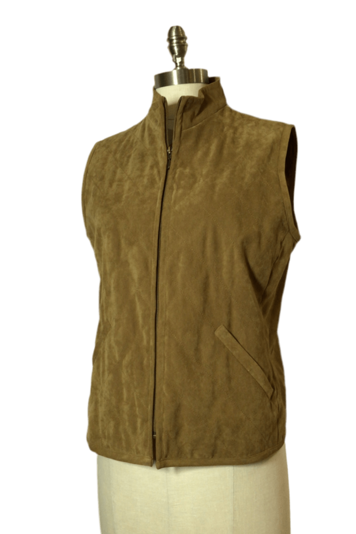 Brown Quilted Vest - The Daisy Chain